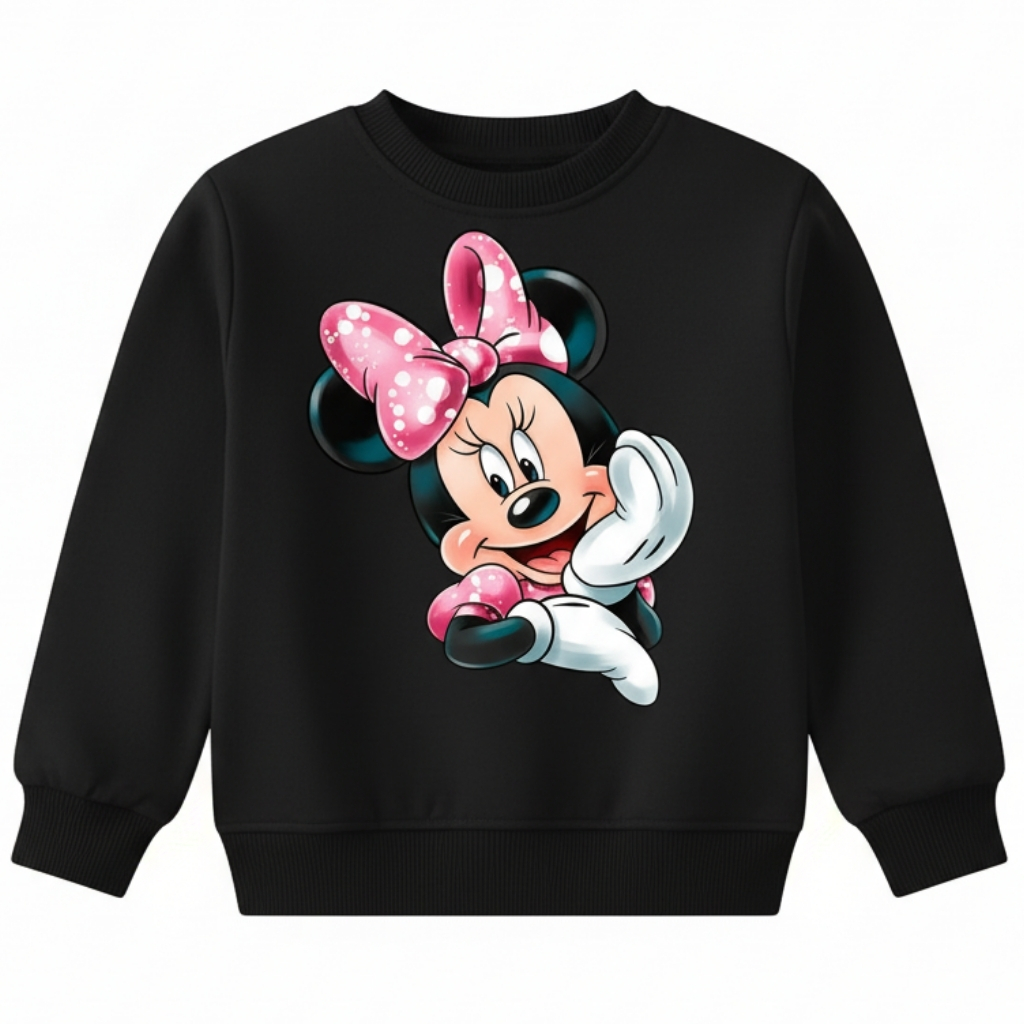 Cartoon Print Long-Sleeve Fleece