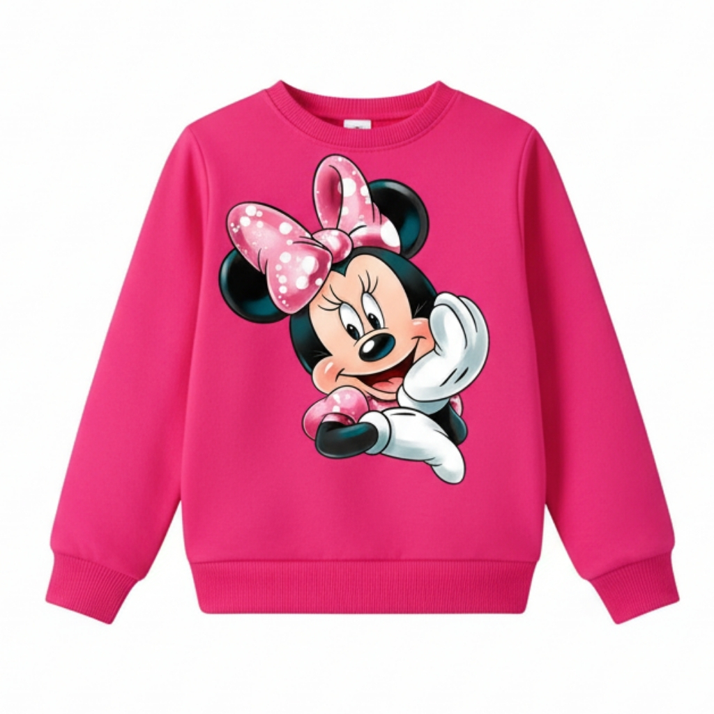 Cartoon Print Long-Sleeve Fleece