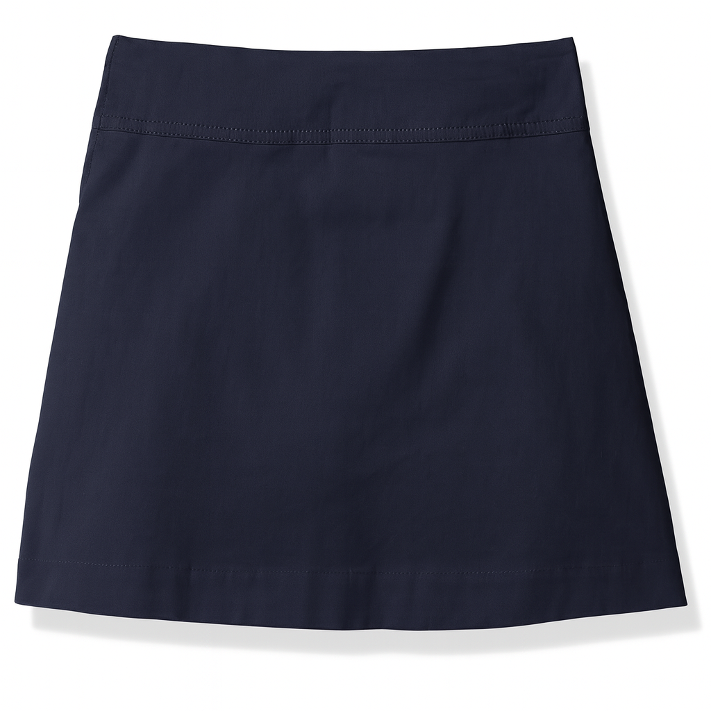 Toddler Girls Uniform Pleated Skort with Bow