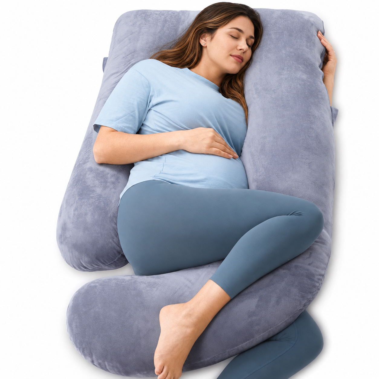 Full Length Maternity Pillow For Side Sleeping