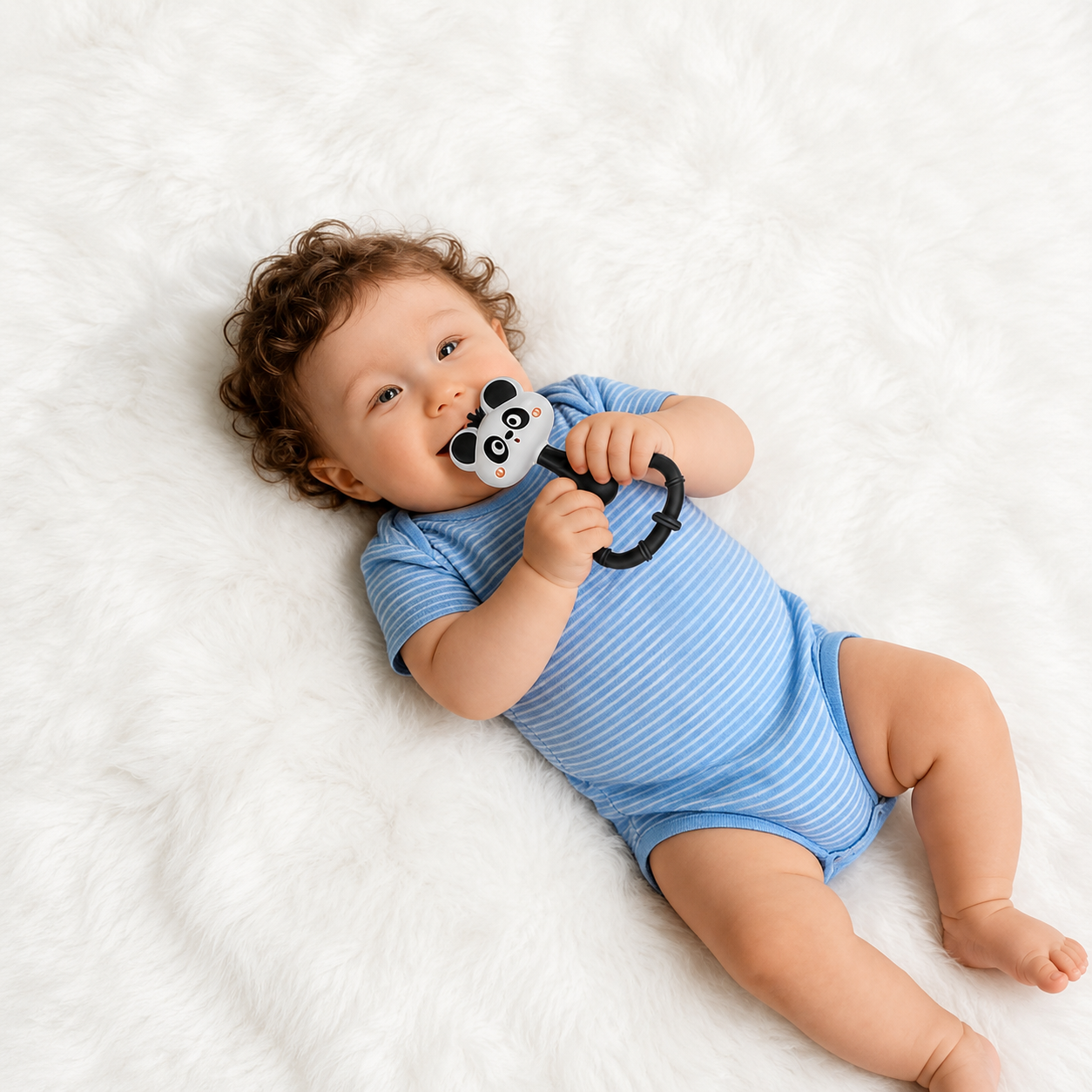 Manual Shake To Make Sound Baby Rattle Learning Toy For Infants