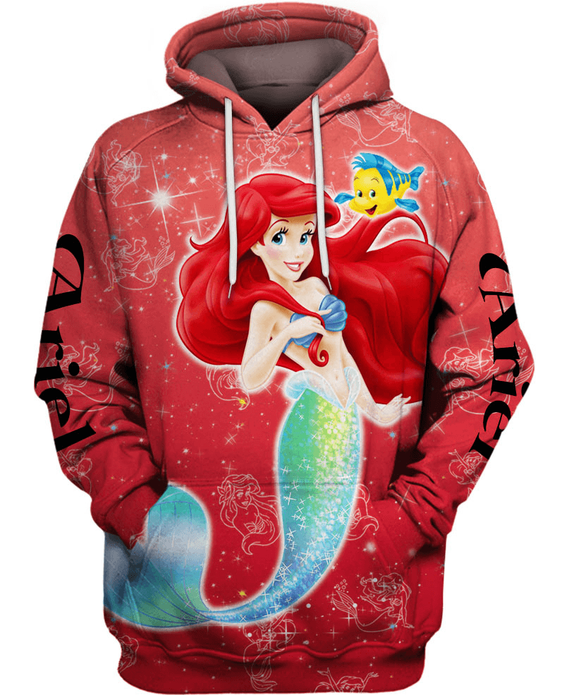 Mermaid Ariel Zip Hoodie - Children Cloth Shop