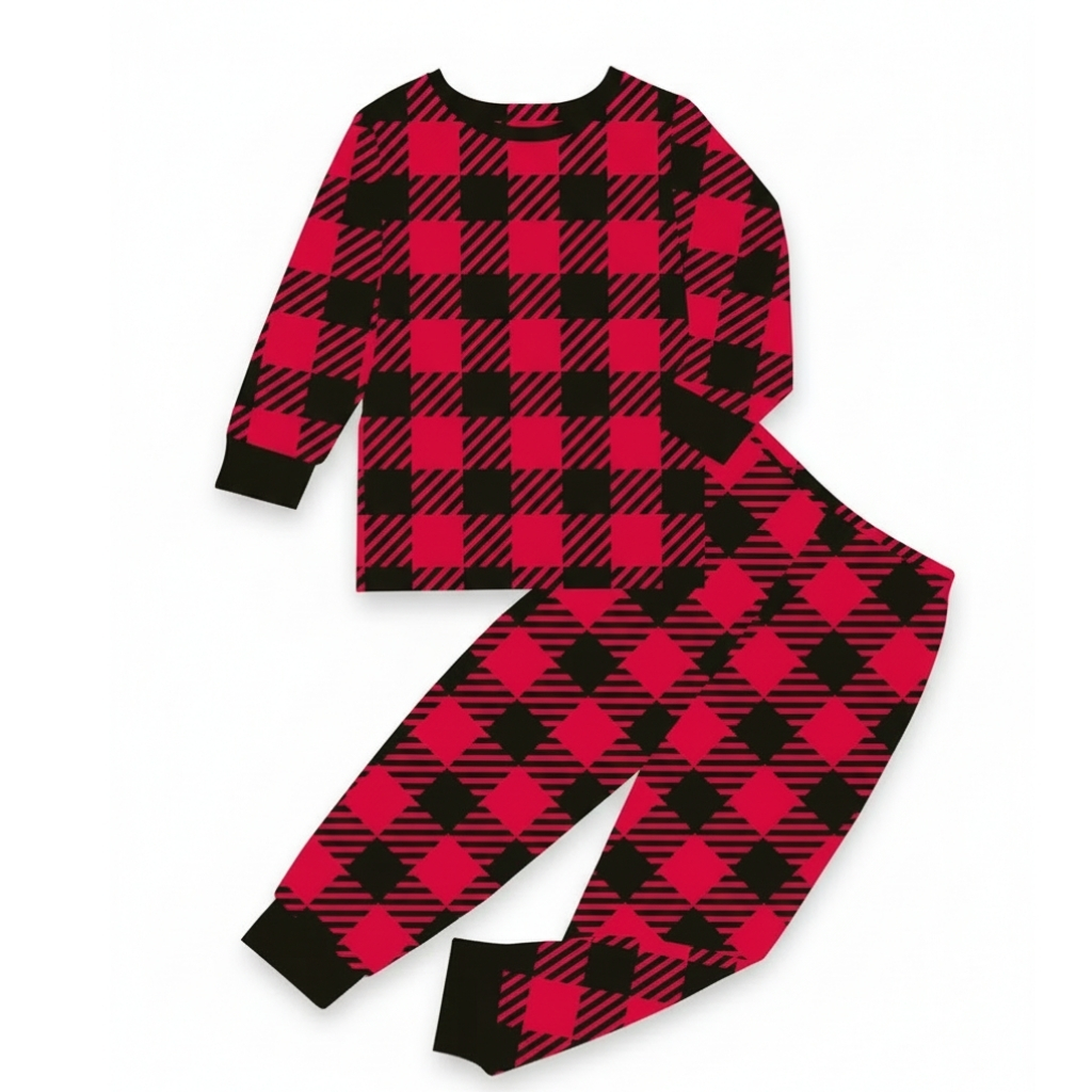 Christmas Pattern Long Sleeve Pajamas Set