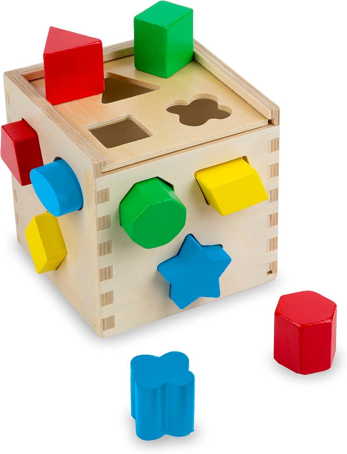 Classic Wooden Toy With 12 Shapes-Children Cloth Shop