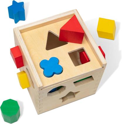 Classic Wooden Toy With 12 Shapes-Children Cloth Shop