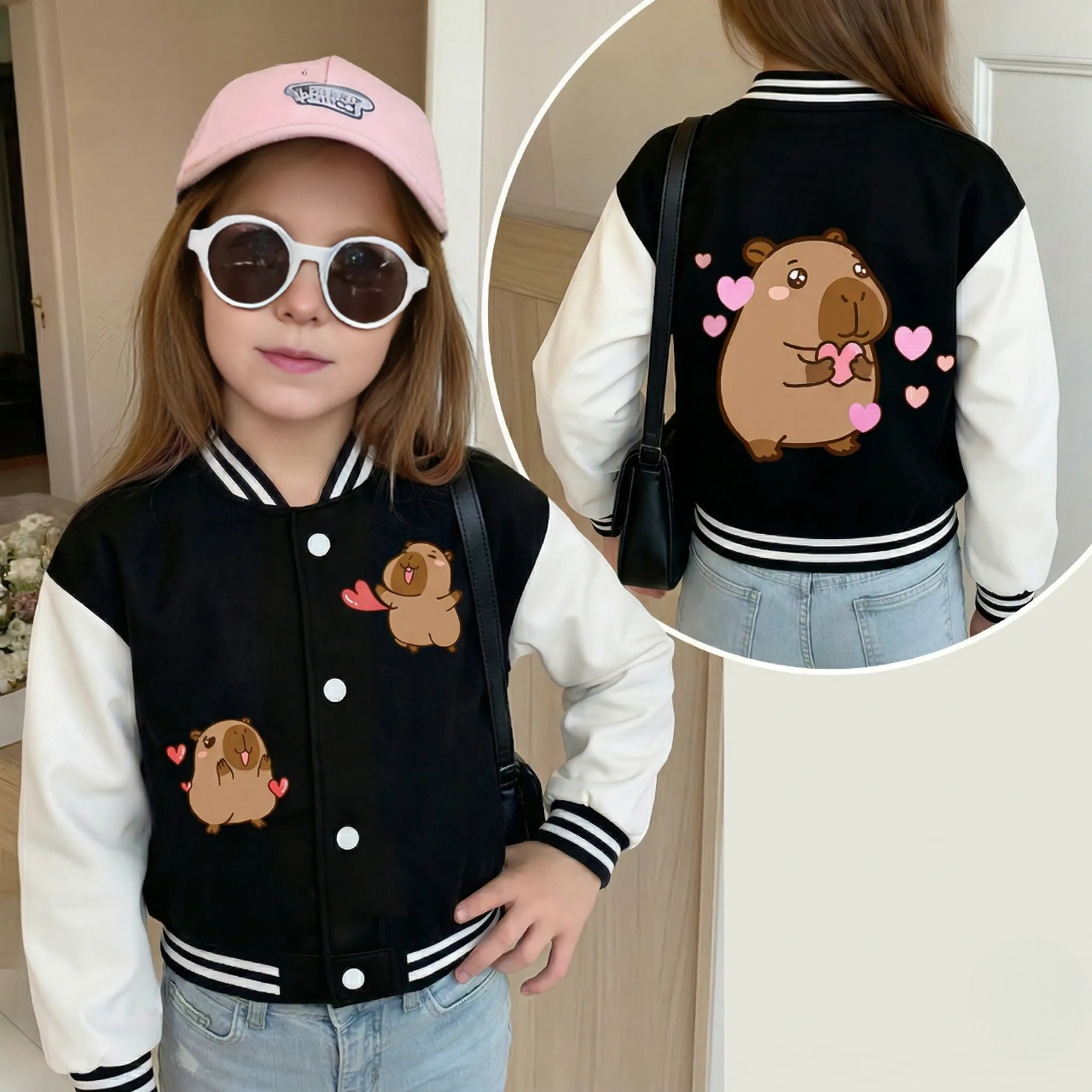 Comfortable Capybara Inspired Stylish Jacket For Girls 