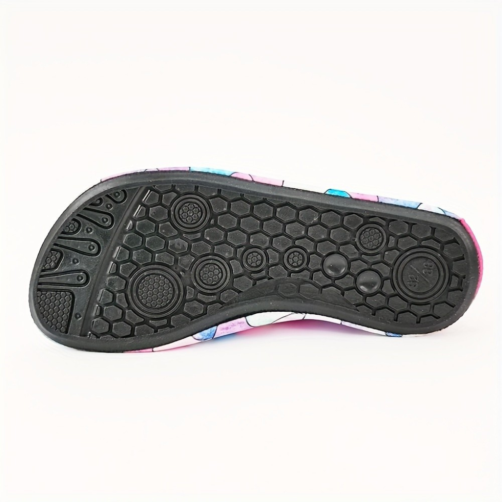 Lightweight Printed Fish Scale Quick Dry Aqua Water Shoes For Kids
