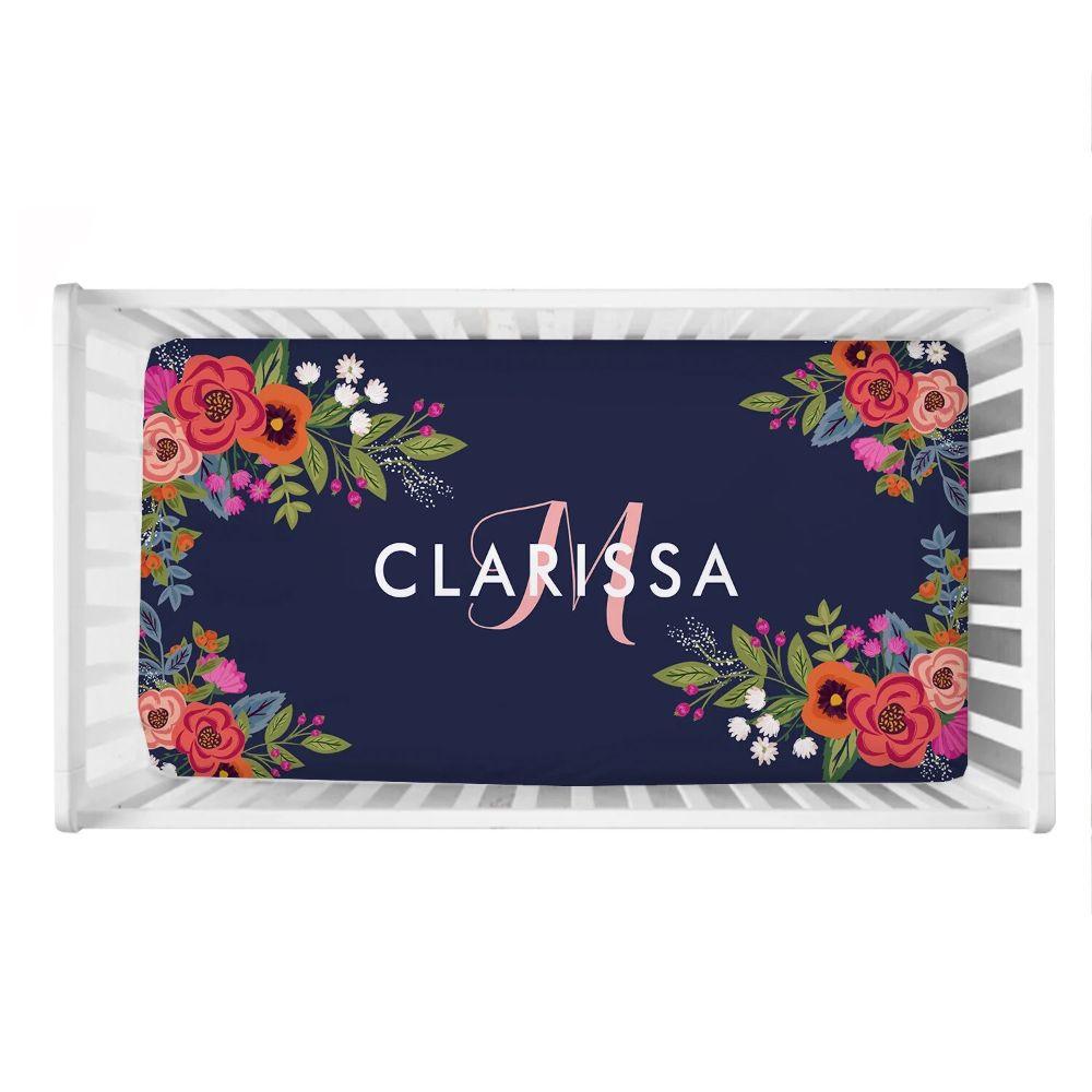 Custom Color Floral Baby Bedding-Children Cloth Shop
