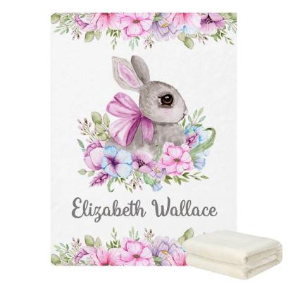Custom Floral Bunny Bedding Set-Children Cloth Shop