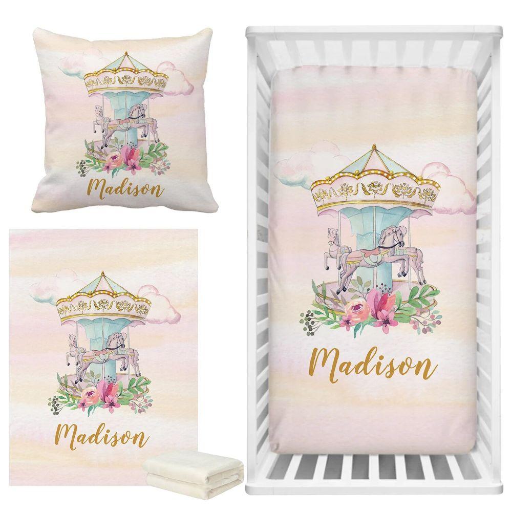 Custom Carousel Bedding Set-Children Cloth Shop