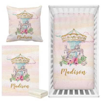Custom Carousel Bedding Set-Children Cloth Shop