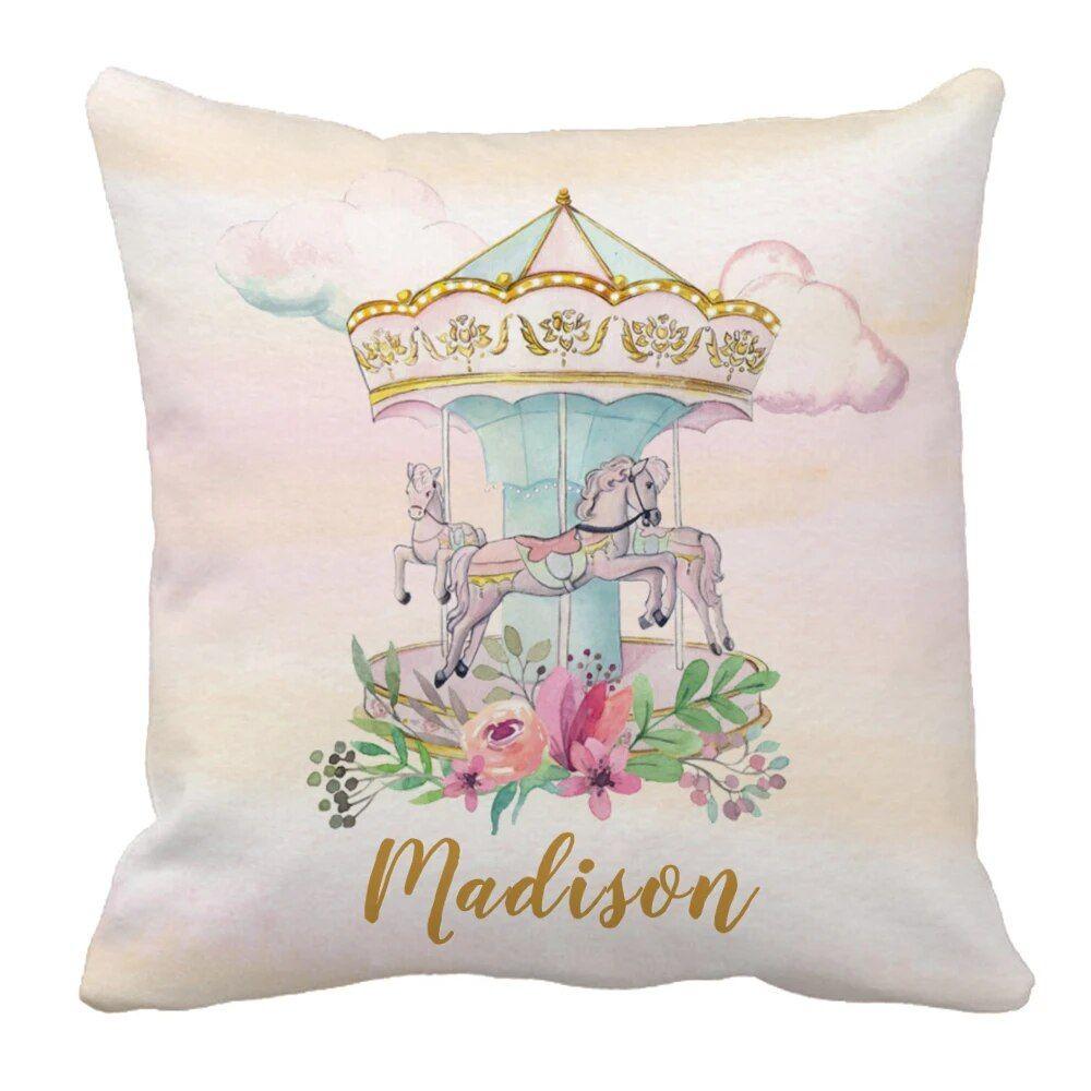 Custom Name Carousel Nursery Bedding Set-Children Cloth Shop