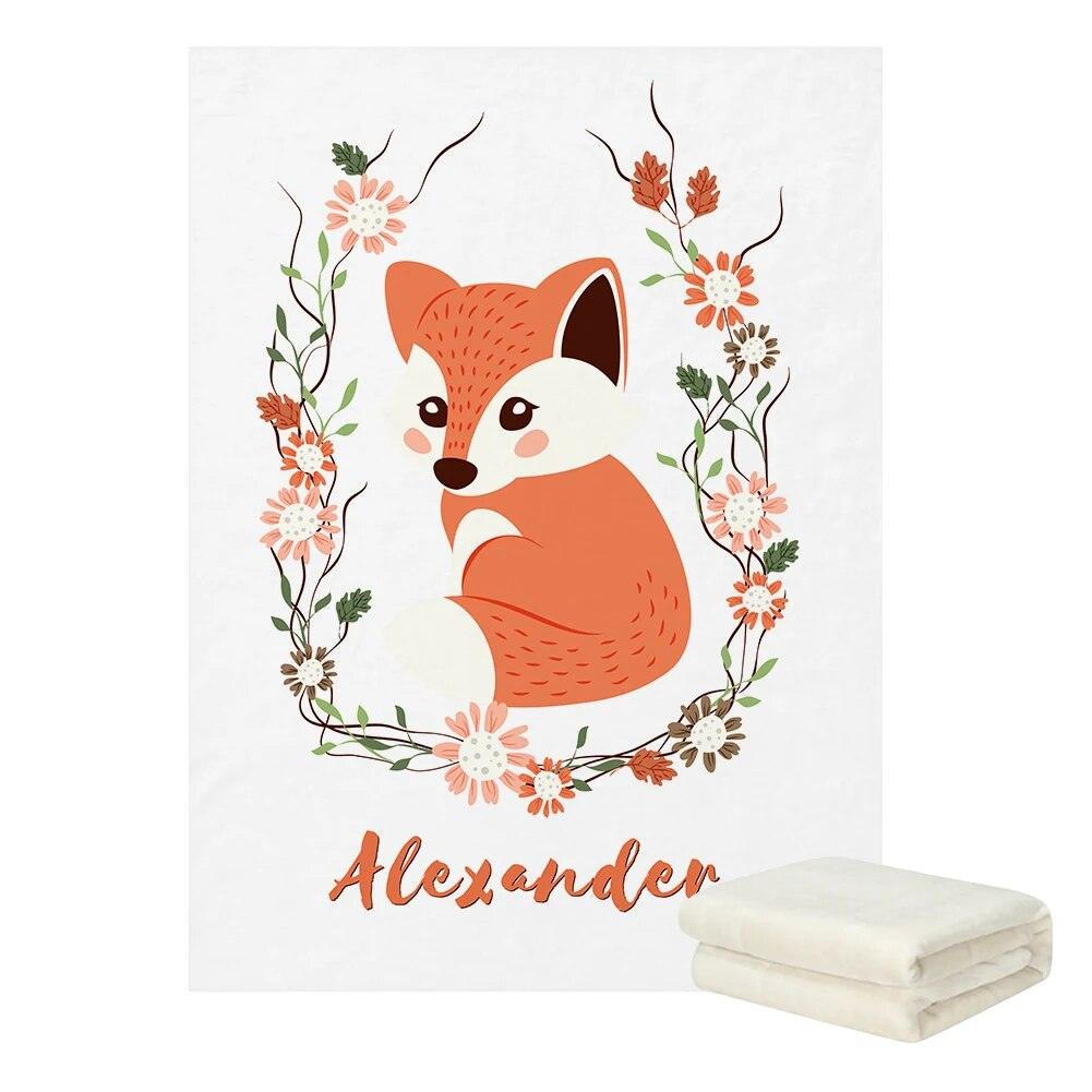 Custom Forest Animal Blanket-Children Cloth Shop