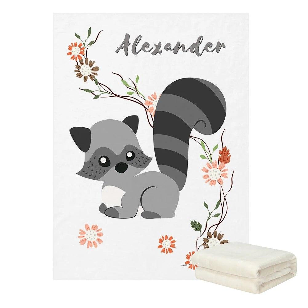 Custom Forest Animal Blanket-Children Cloth Shop