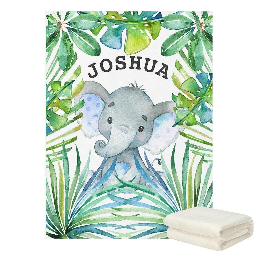 Custom Jungle Animals Blanket-Children Cloth Shop