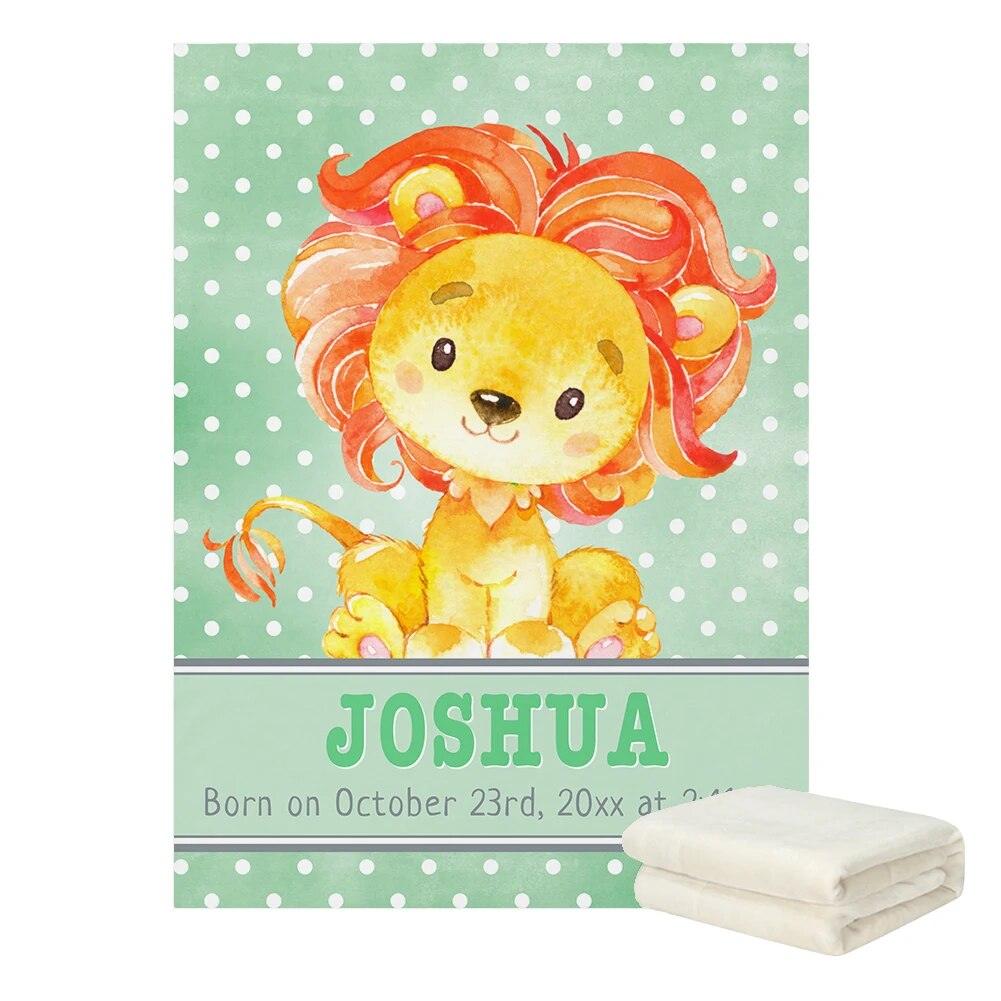 Custom Jungle Animals Blanket-Children Cloth Shop