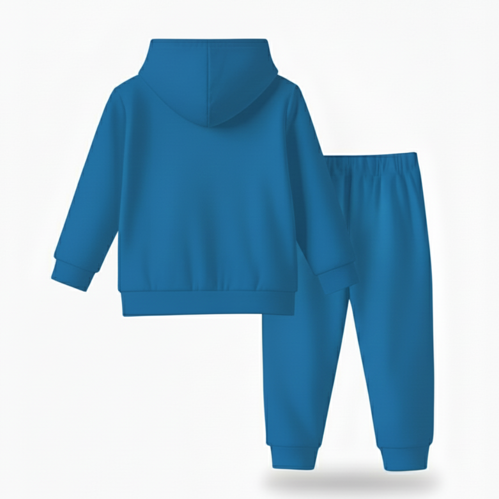 Cartoon Dinosaur Print Hoodie and Pants Set