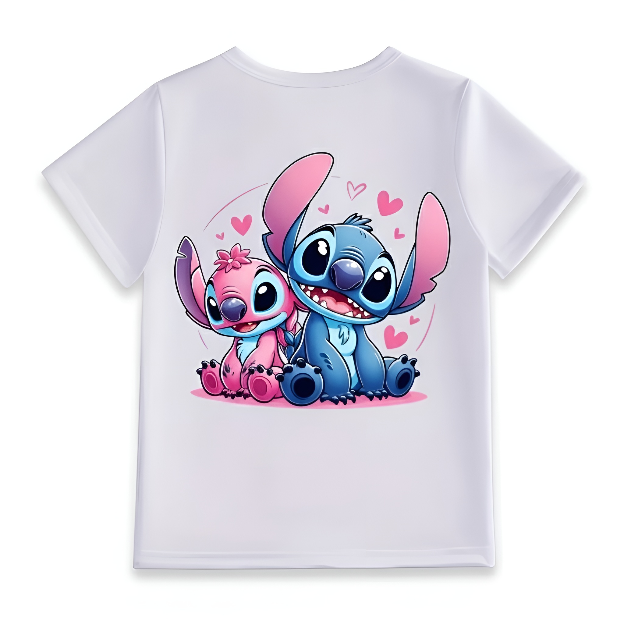 Dual Sided Cartoon Print T Shirt