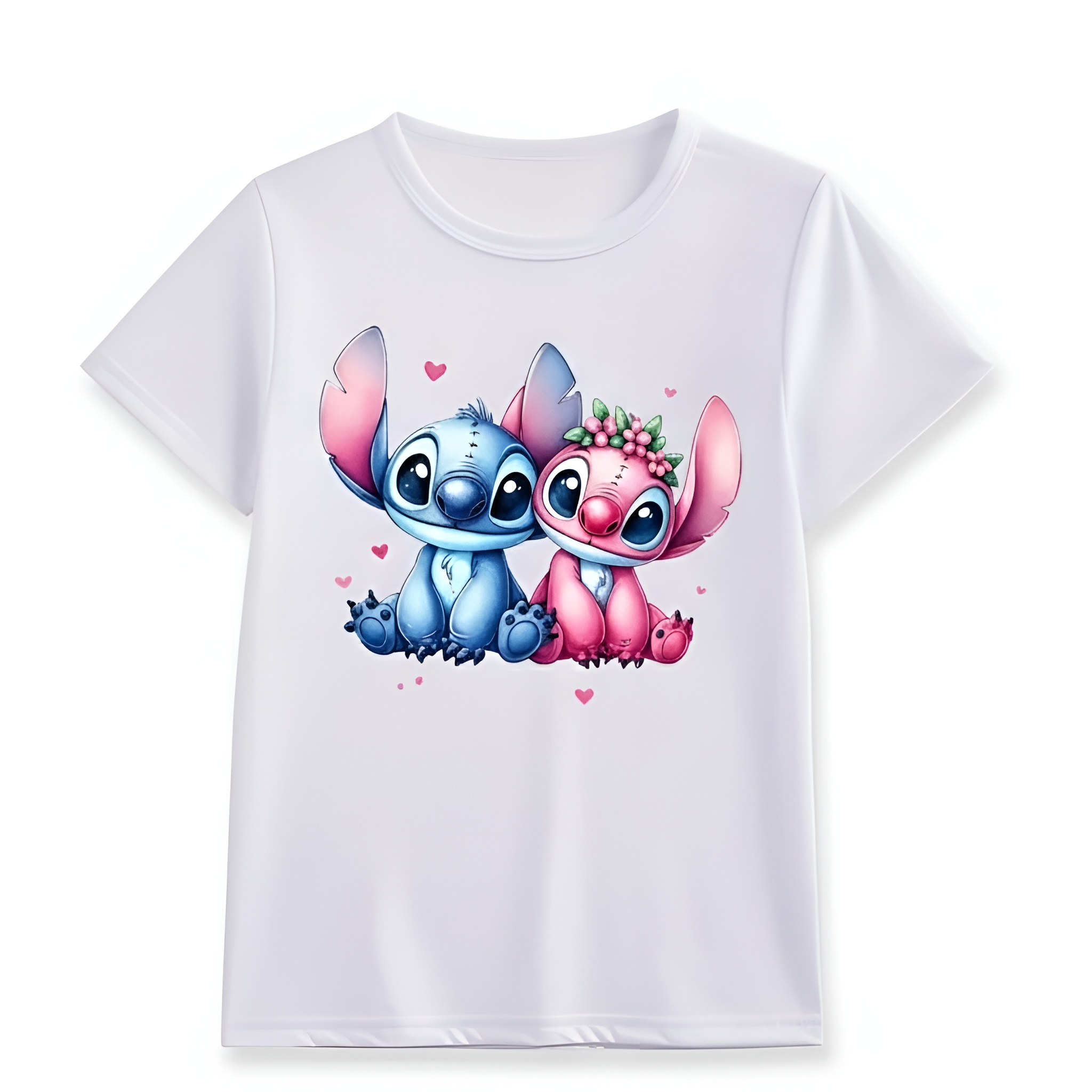 Dual Sided Cartoon Print T Shirt