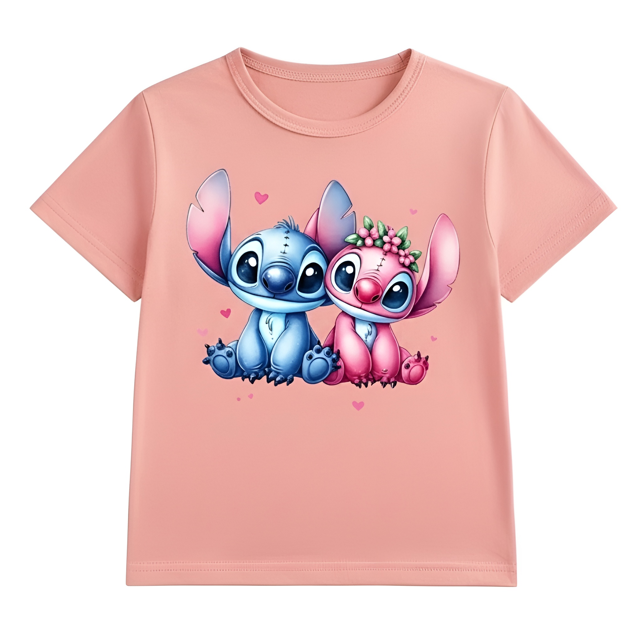 Dual Sided Cartoon Print T Shirt