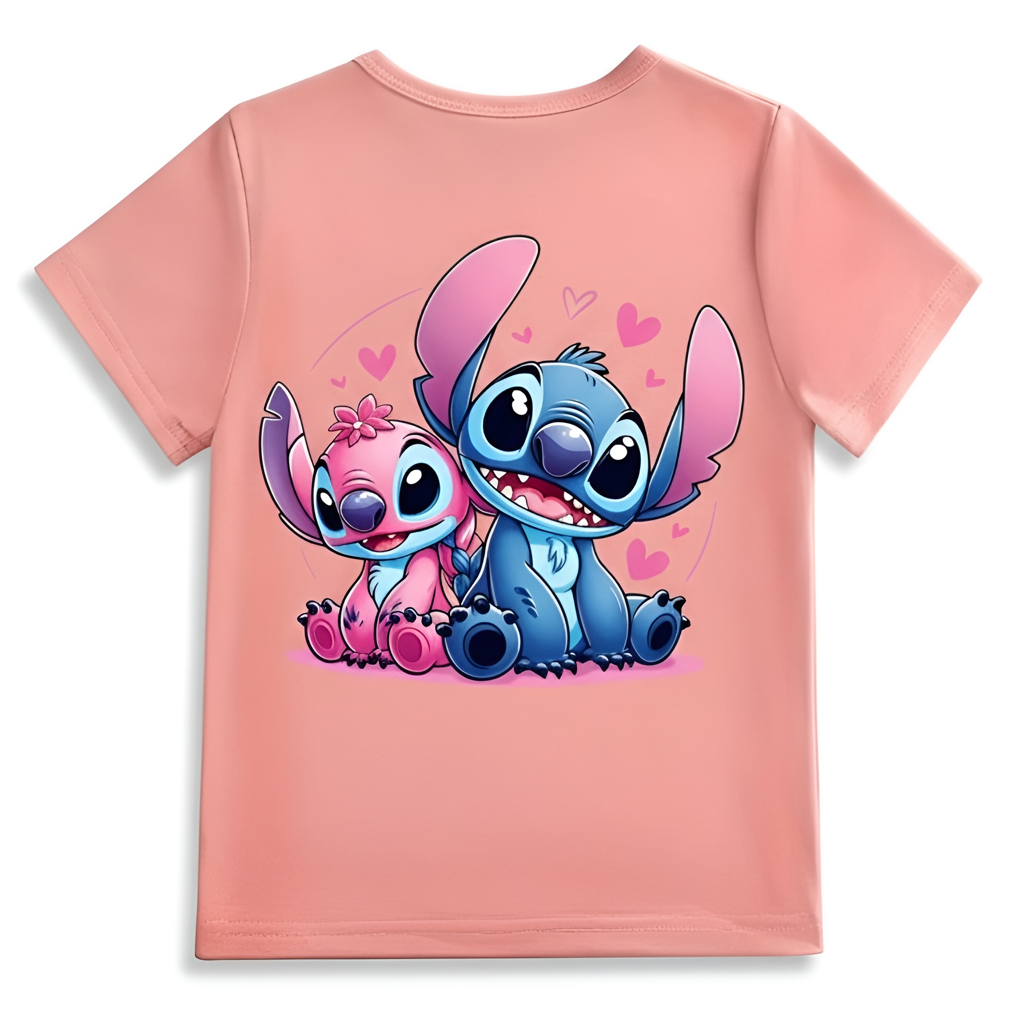 Dual Sided Cartoon Print T Shirt