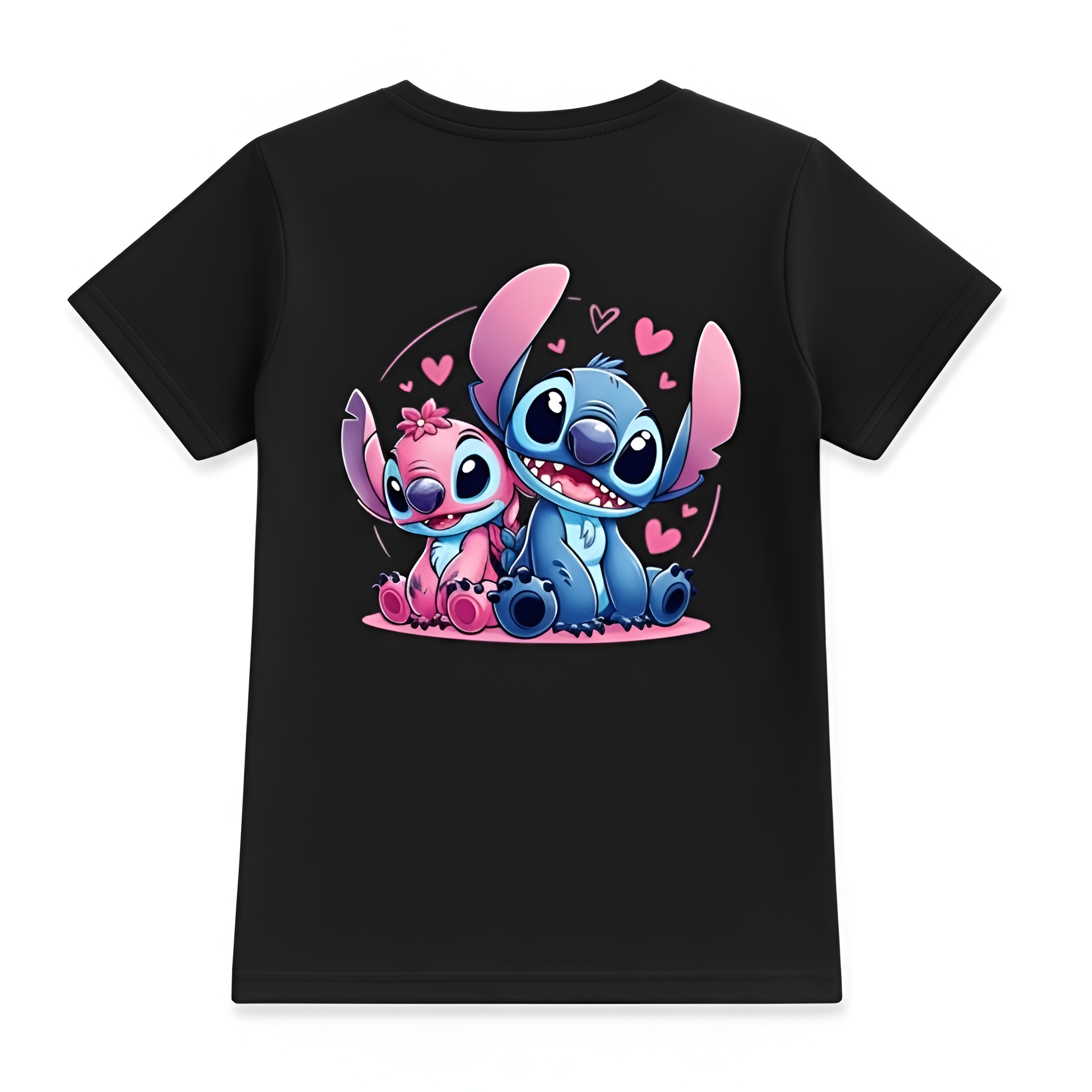 Dual Sided Cartoon Print T Shirt