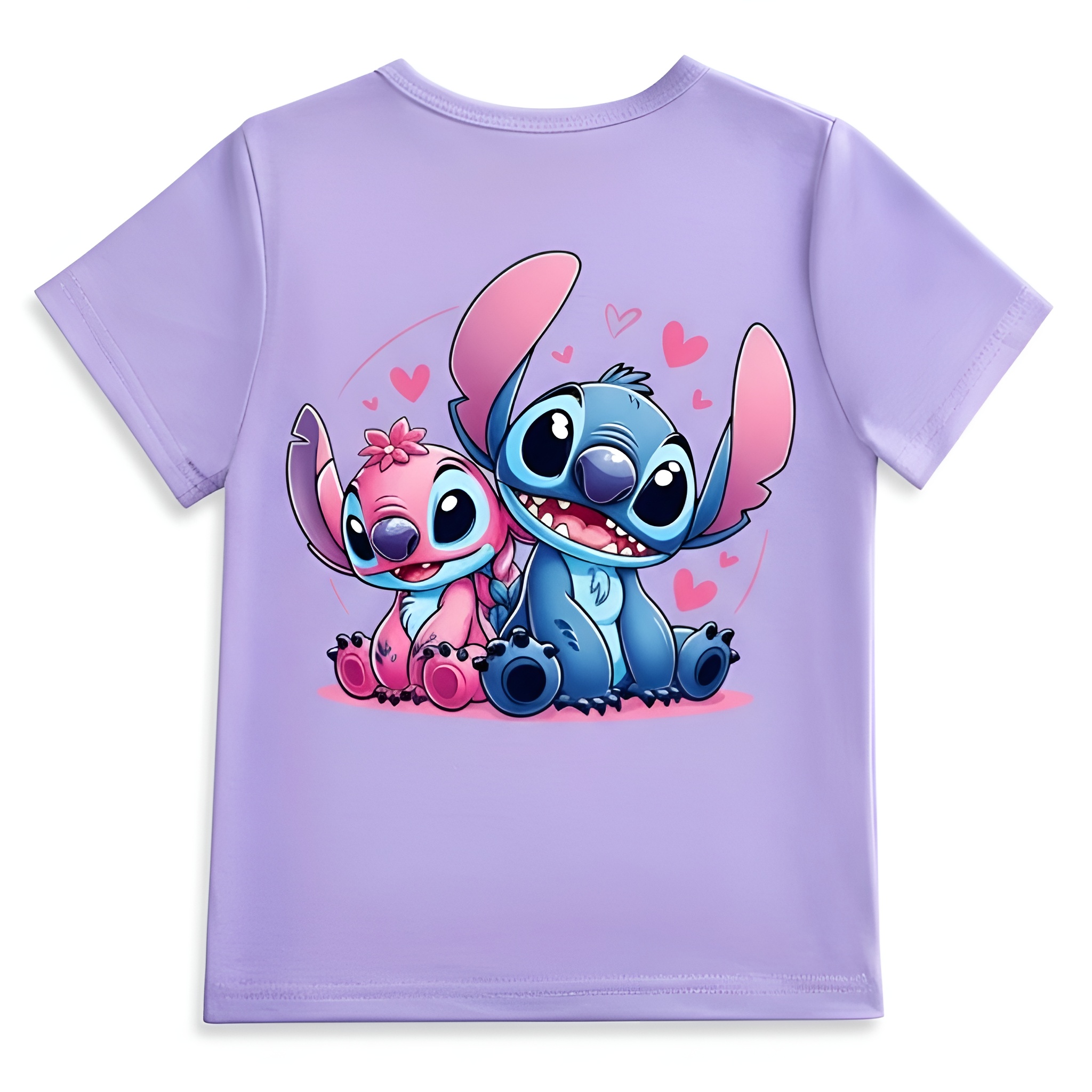 Dual Sided Cartoon Print T Shirt