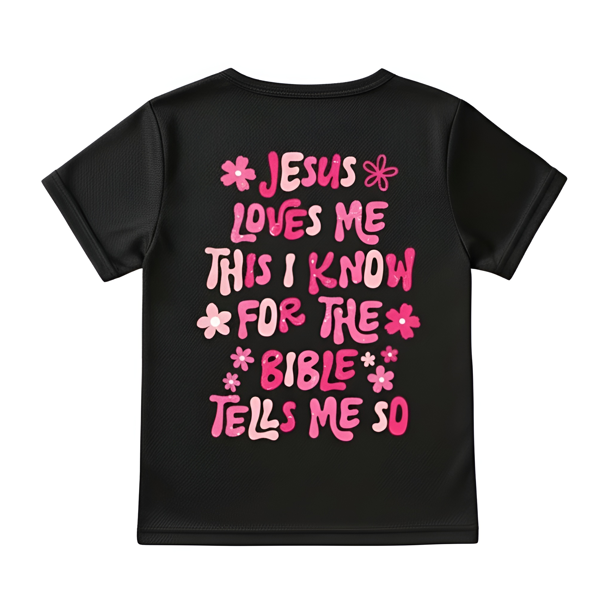 Dual Sided Letter Print T Shirt