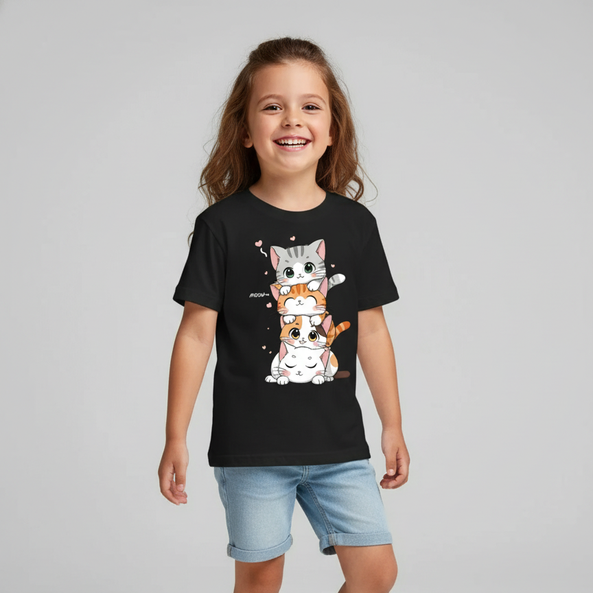 Girls Summer Short Sleeve T Shirt 