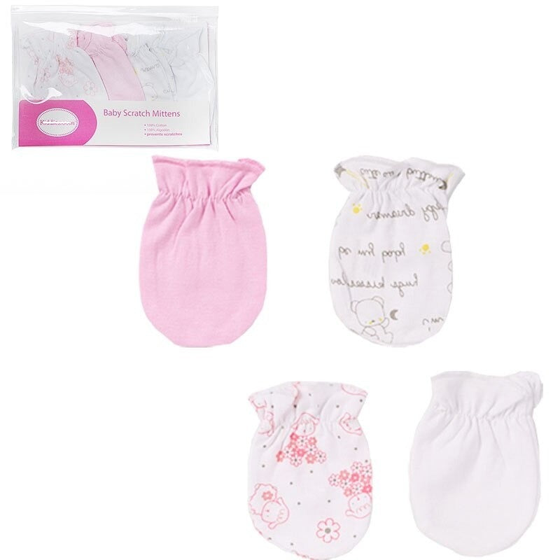 Pure Cotton Newborn Baby Soft Gloves-Children Cloth Shop