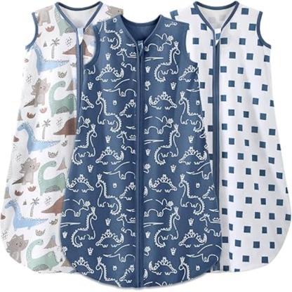 Sleeveless Baby Sleep Sacks Of 3 Pack 0.5 TOG-Children Cloth Shop