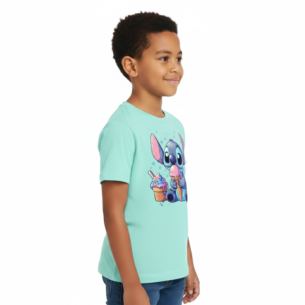 Ice Cream Cartoon Print Casual Top