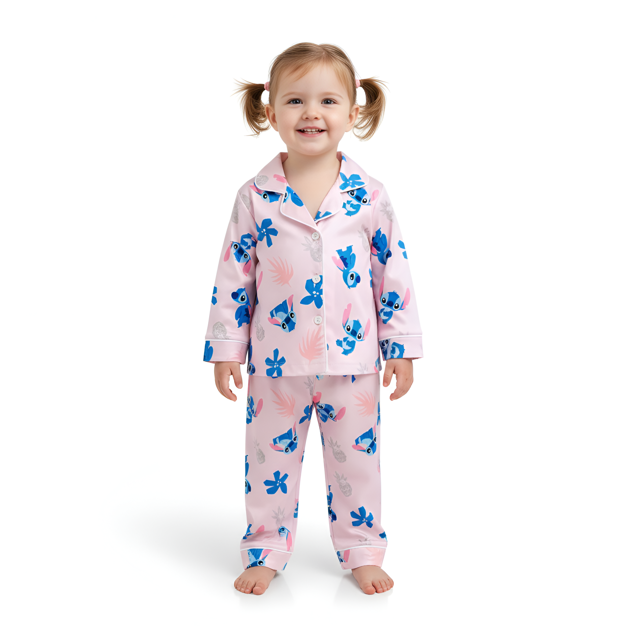 Long Sleeve Comfortable Casual Pajama Set for Girls