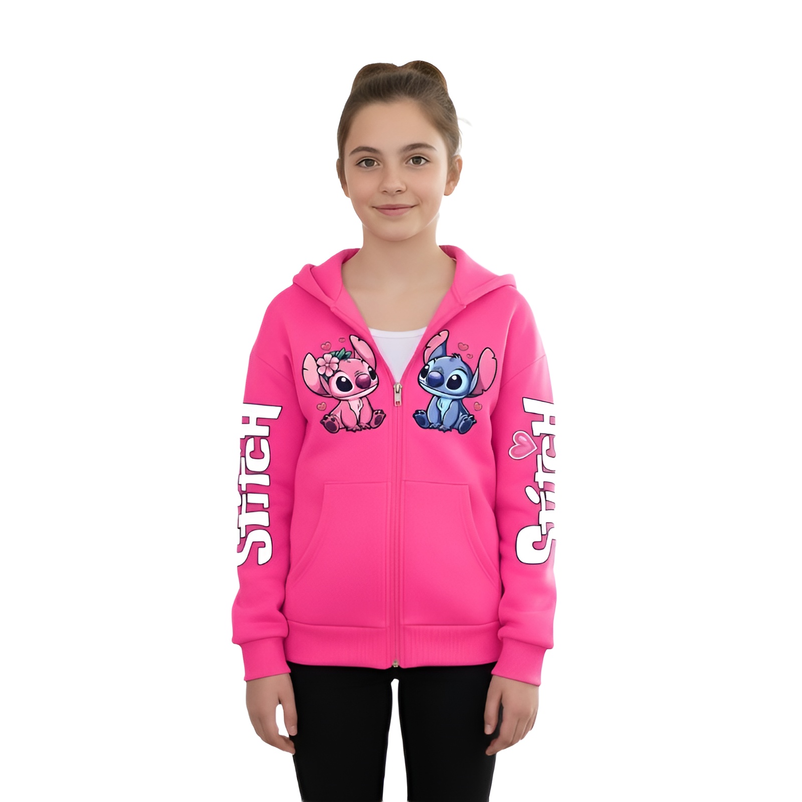 Customizable Stitch Hoodie for Girls and Boys