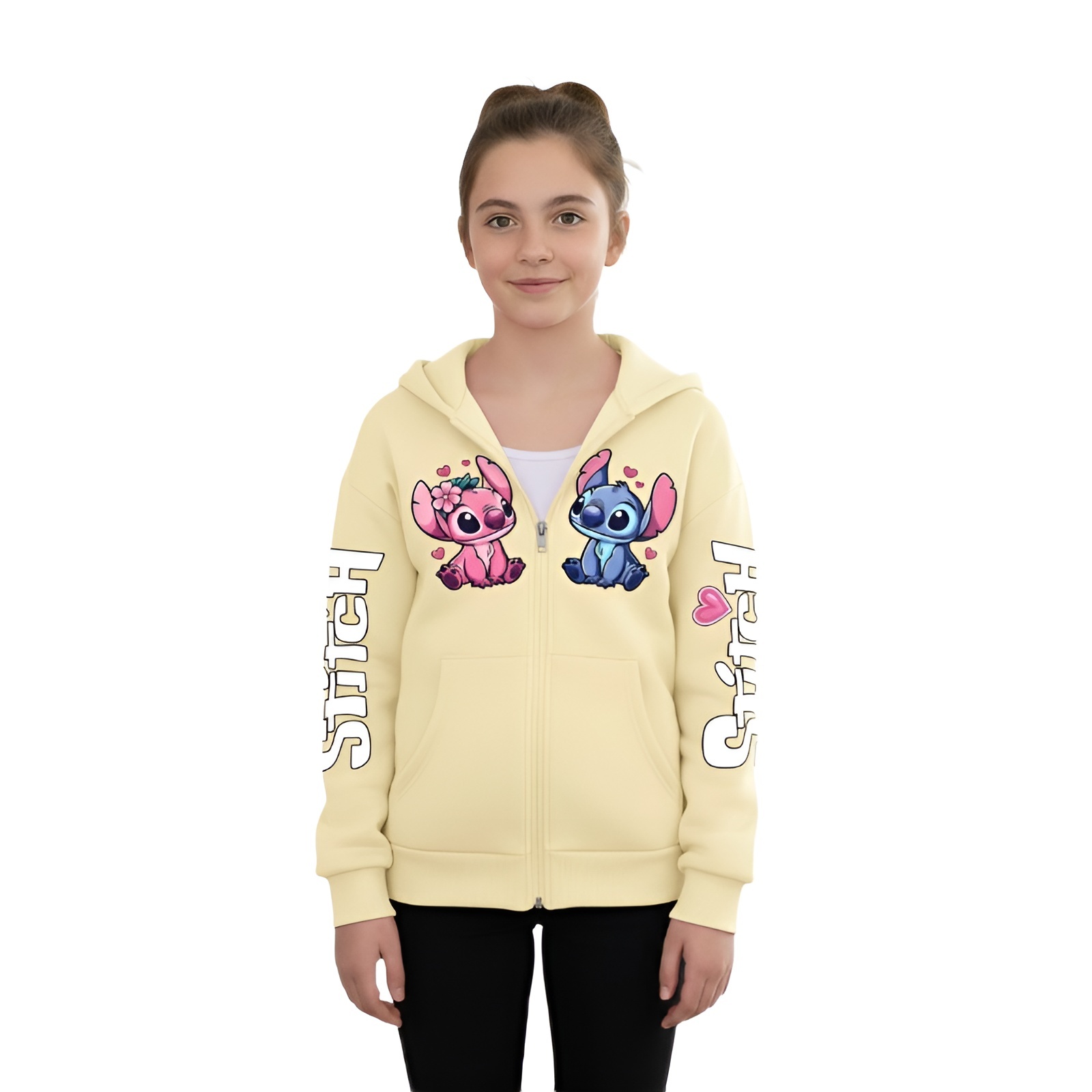 Customizable Stitch Hoodie for Girls and Boys