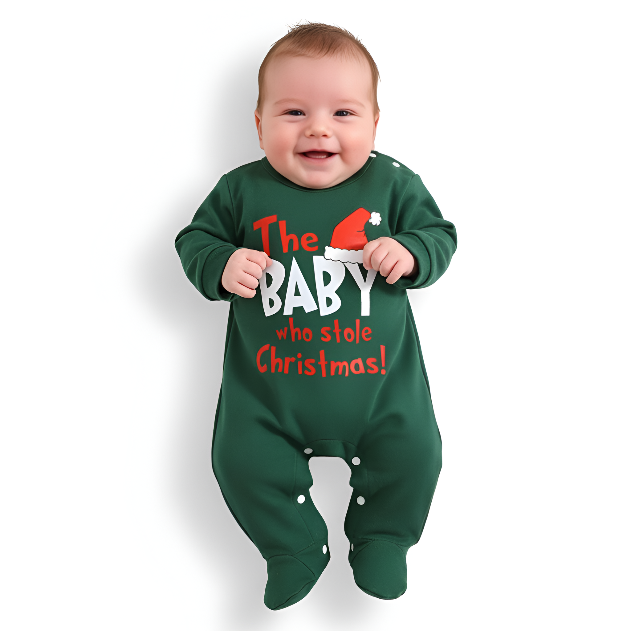 Christmas Baby Long Sleeve Romper
