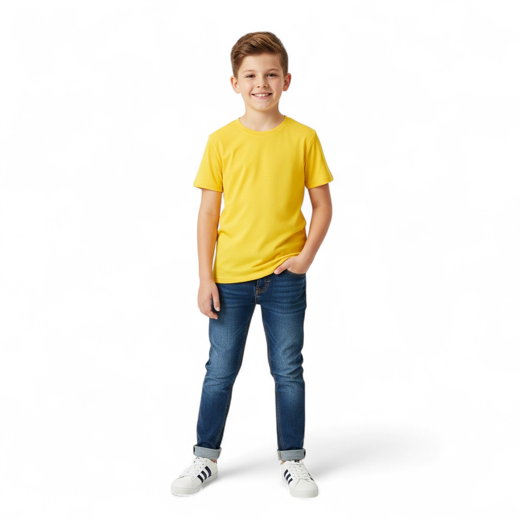 Lightweight Summer Tee with Round Neck