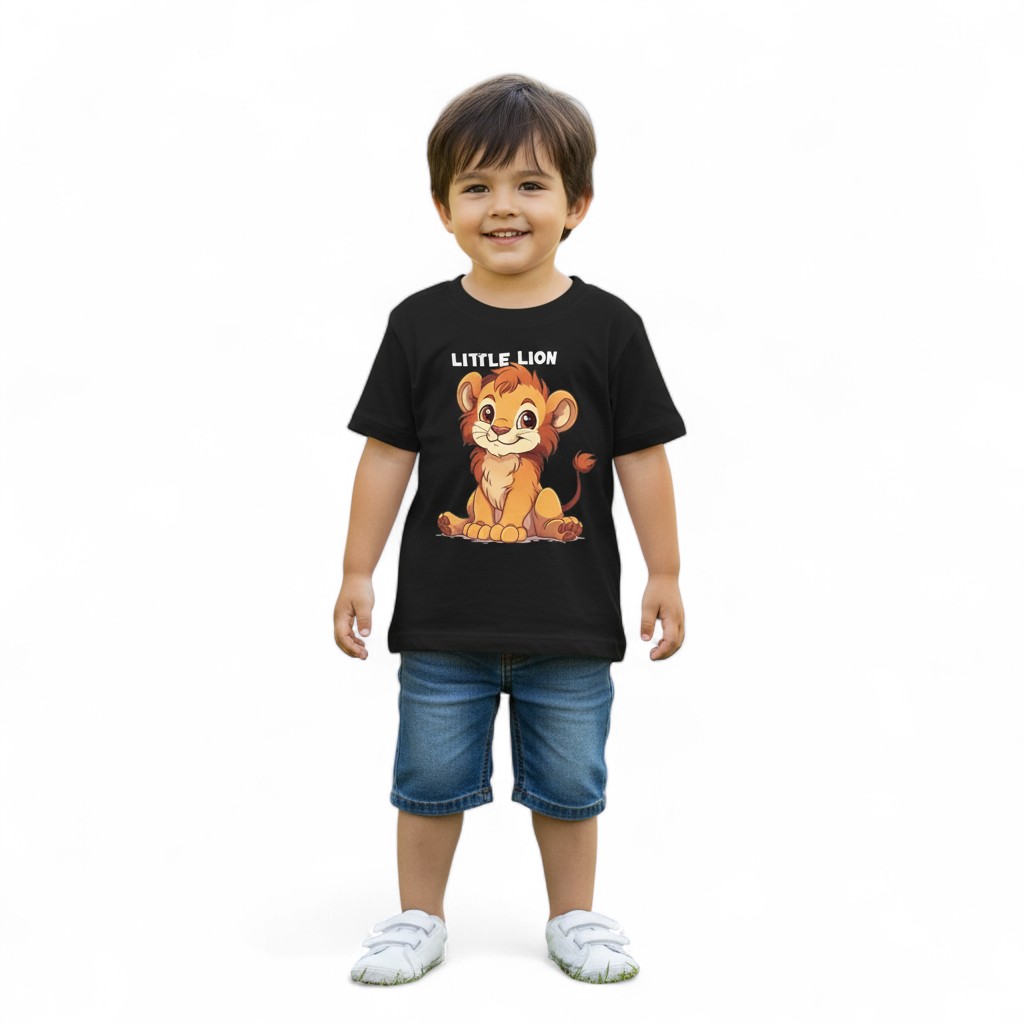 Boys Little Lion Graphic T Shirt