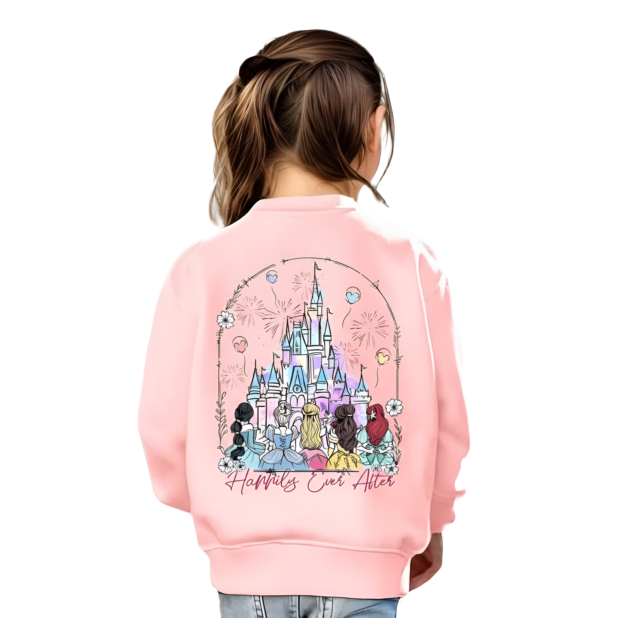 Disney Stitch Custom Kids Rainbow Splash Shirt