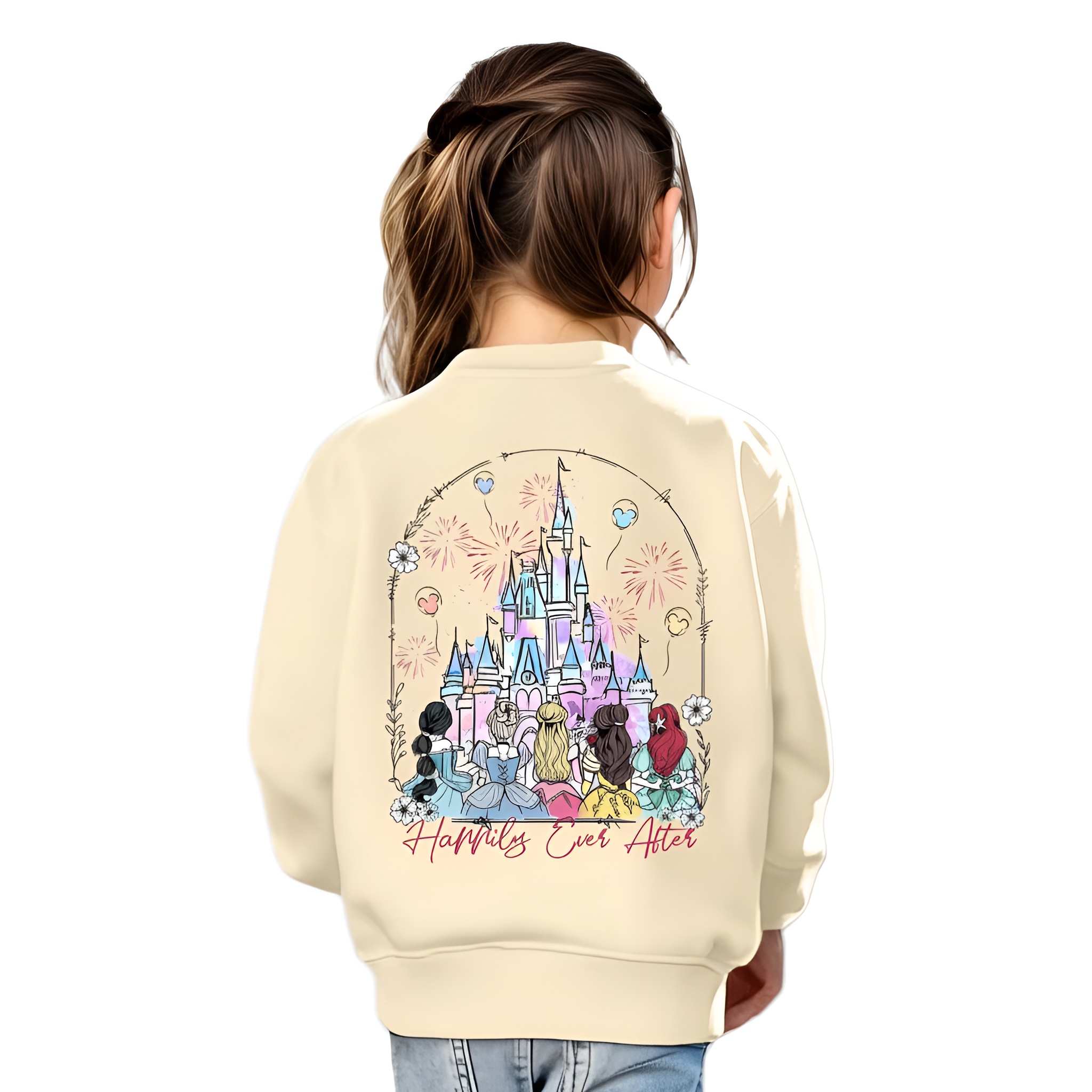 Disney Stitch Custom Kids Rainbow Splash Shirt