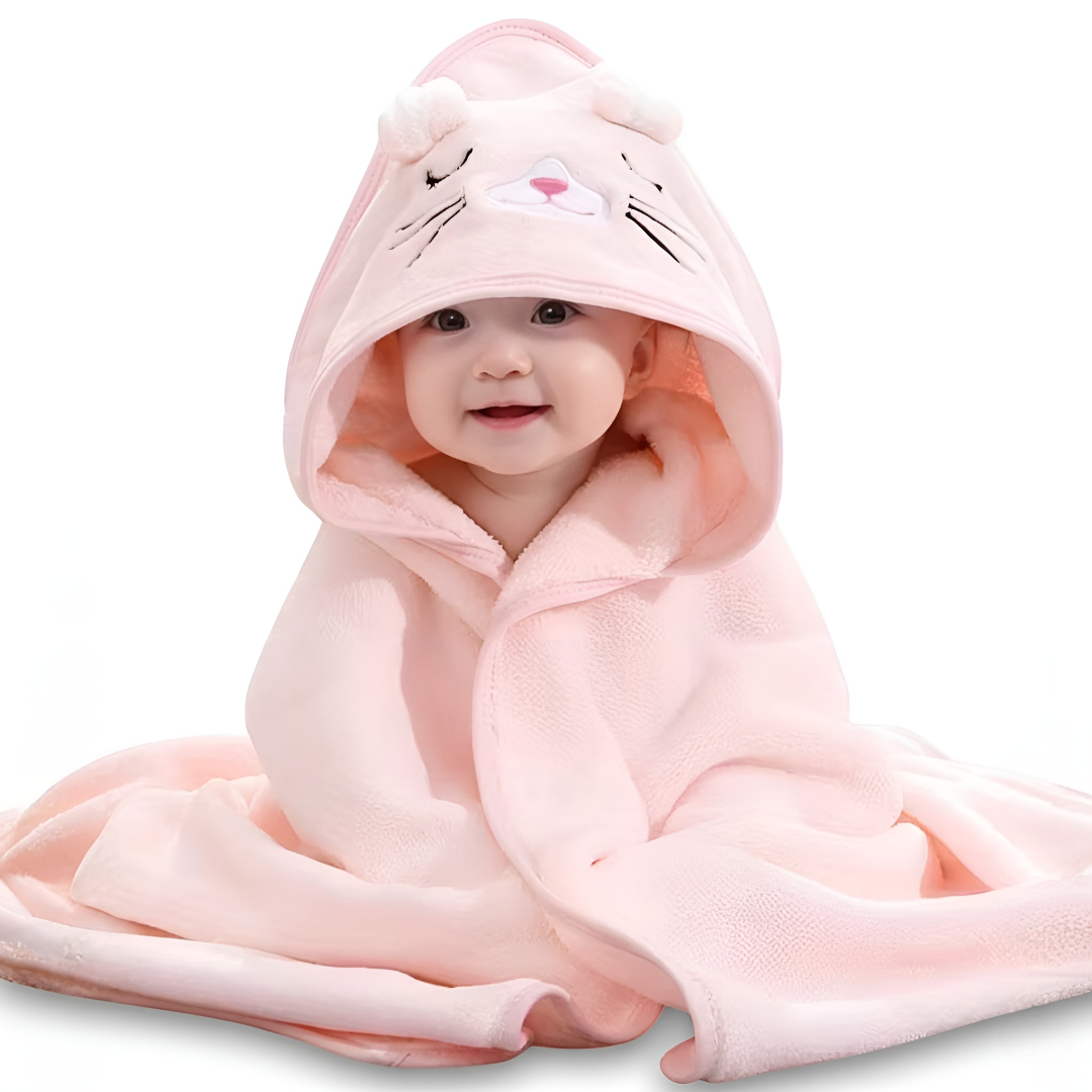 Absorbent Microfiber Baby Bathrobe