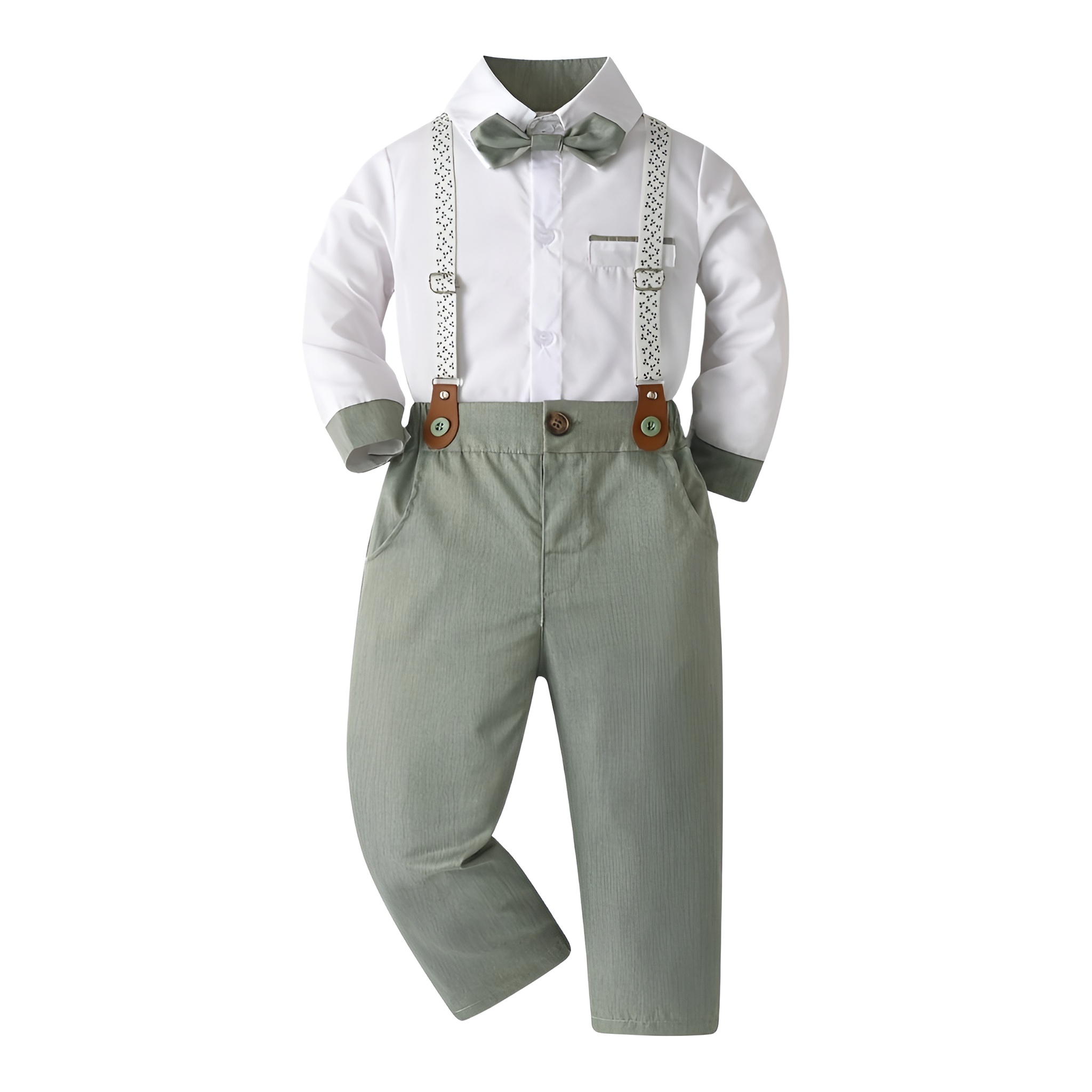Gentleman Party Suit With Bow Tie And Long Pants For Boys
