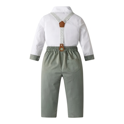 Gentleman Party Suit With Bow Tie And Long Pants For Boys