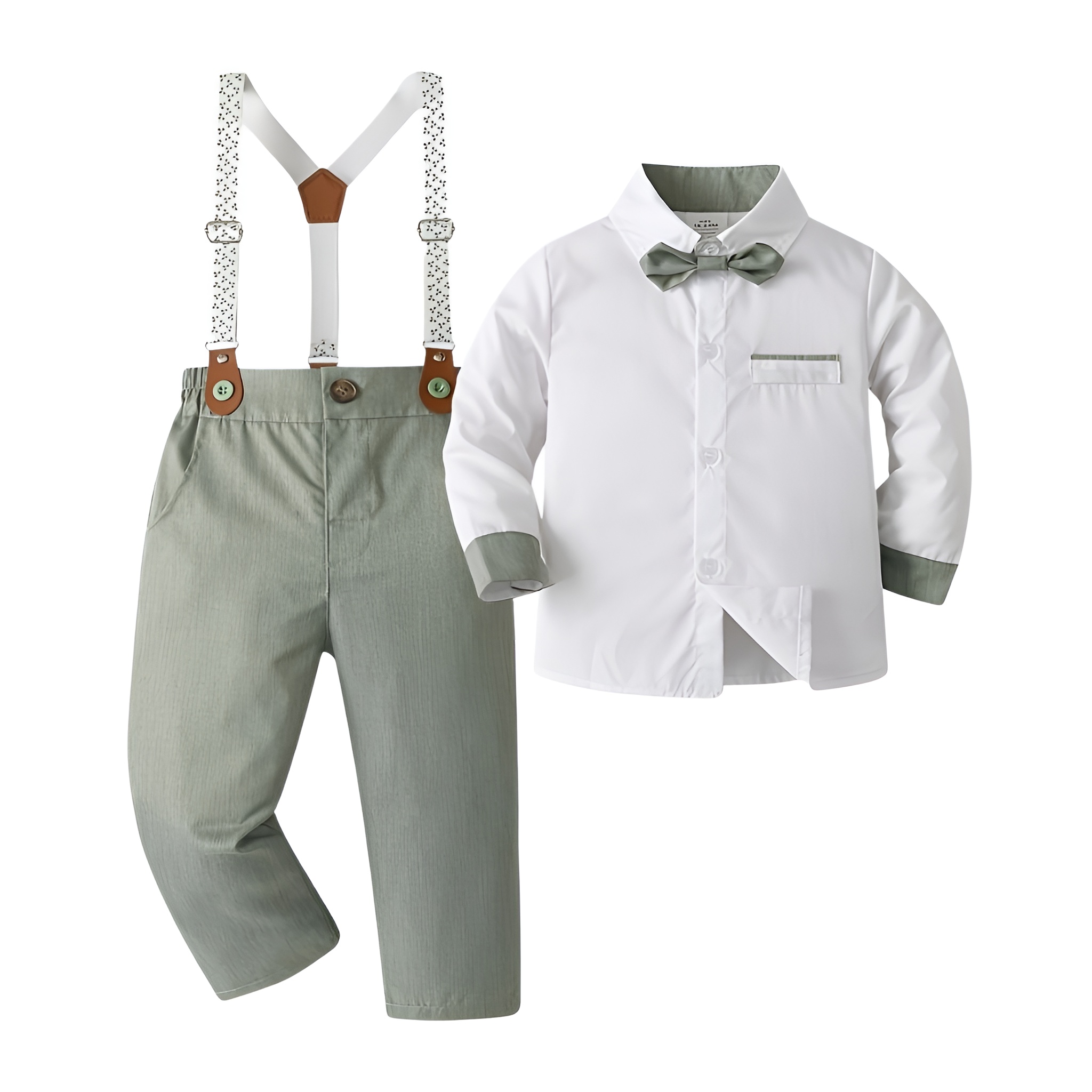 Gentleman Party Suit With Bow Tie And Long Pants For Boys
