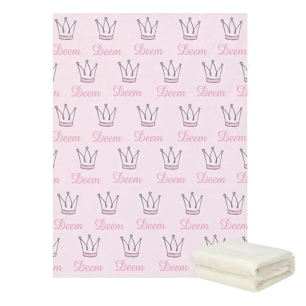 Graphic Name Blanket – Personalized Baby Blanket with Bold Design-Children Cloth Shop