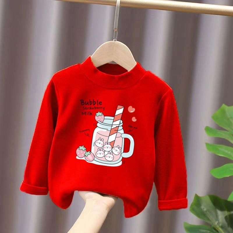 Winter Half-high T-Shirt For Girls-Children Cloth Shop