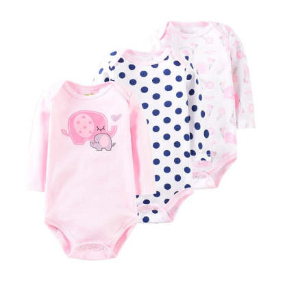 3 Pcs Long Sleeve Printed Jumpsuit For Babies-Children Cloth Shop