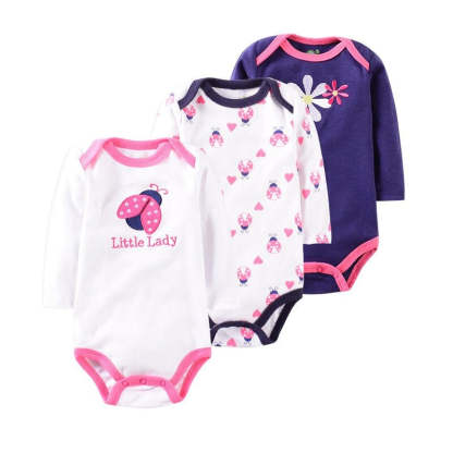 3 Pcs Long Sleeve Printed Jumpsuit For Babies-Children Cloth Shop