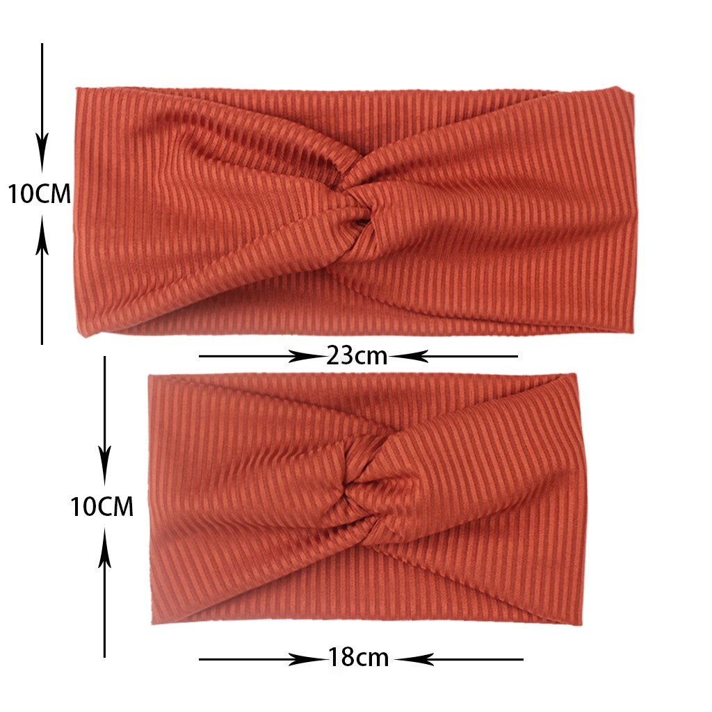 12Pcs Mom & Girl Baby Matching Solid Headband Set-Children Cloth Shop