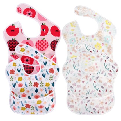 4Pcs Baby Waterproof Feeding Stuff Bibs-Children Cloth Shop